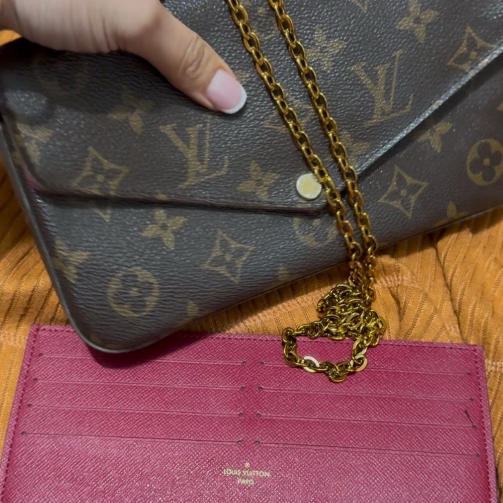 Louis Vuitton Brown Monogram Chain Bag